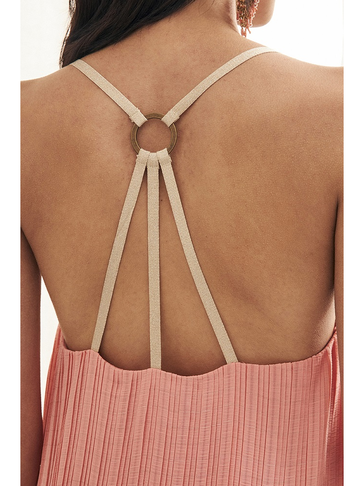 VESTIDO CORTO PLISADO