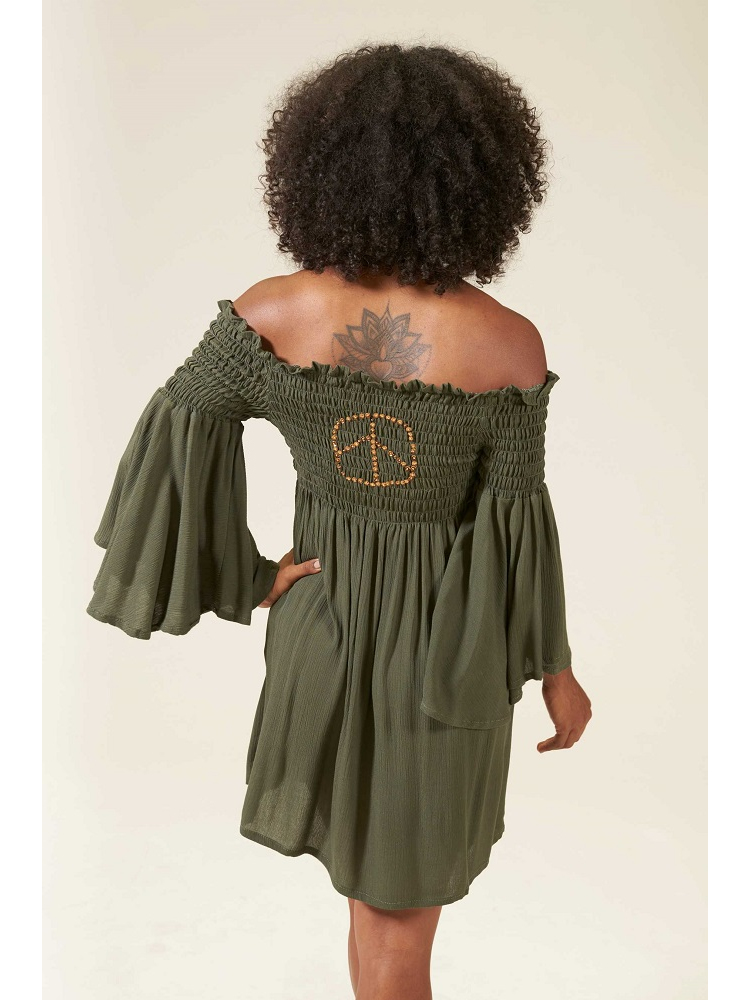 VESTIDO CORTO GOMAS PECHO