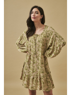 VESTIDO CORTO M/LARGA EST FLORAL Y BORDA