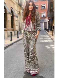 PANTALON LEOPARDO BAJO CENEFA