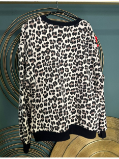 SUDADERA FLORES LEOPARDO