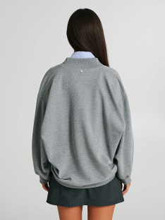 SUDADERA CORTA OVERSIZE
