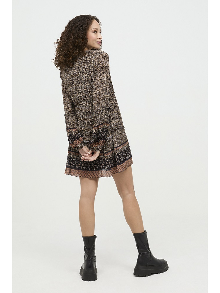 VESTIDO CORTO EST. FLORAL CON BORDADO