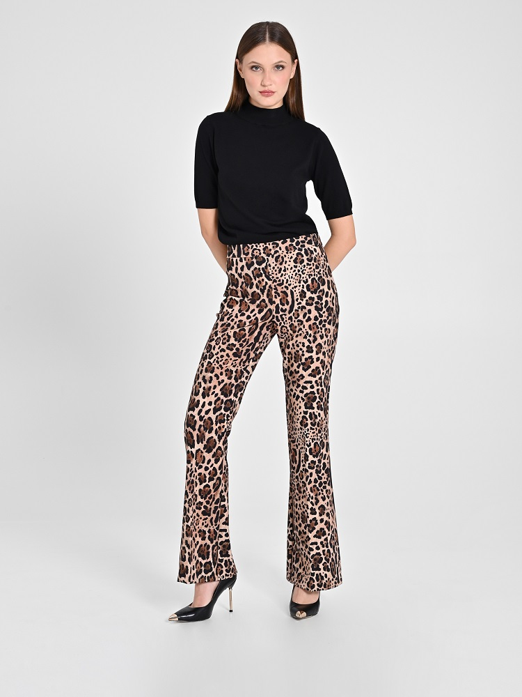 PANTALON CAMPANA EST ANIMAL PRINT