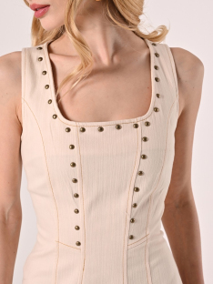 VESTIDO S/M CON TACHUELAS