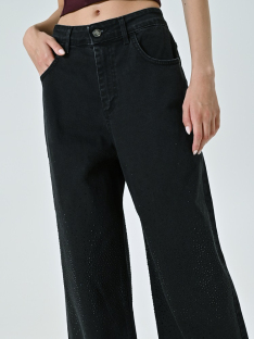 PANTALON VAQUERO STRASS ACAMPANADO