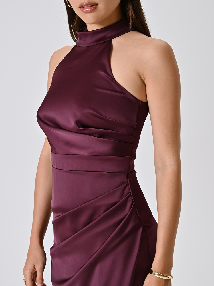 VESTIDO LARGO HALTER SIRENA