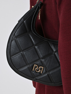 BOLSO HOBO ACOLCHADO CON LOGO