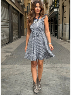VESTIDO CORTO CUADRO VICHY