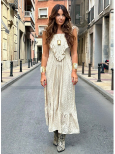 VESTIDO LARGO CUADRO VICHY
