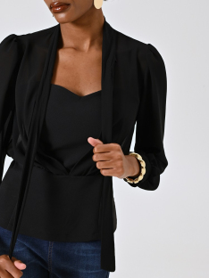 BLUSA BUSTIER CON LAZO