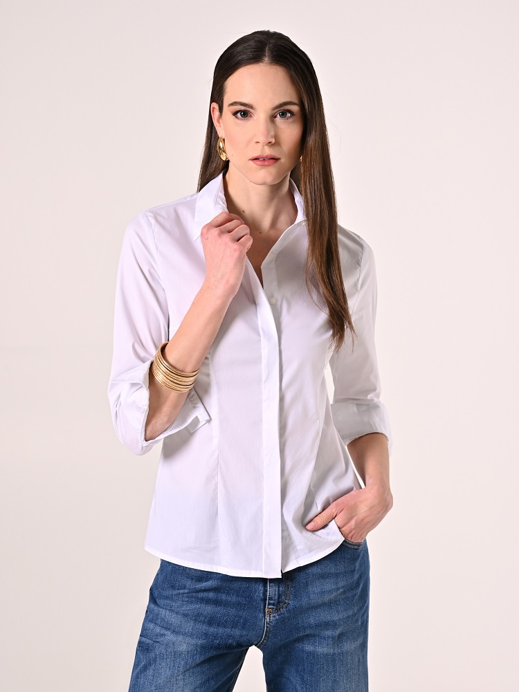 CAMISA BASICA ENTALLADA