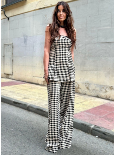 PANTALON PALAZZO CUADROS