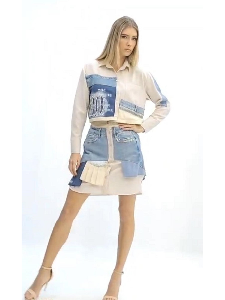 FALDA COMBI VAQUERO