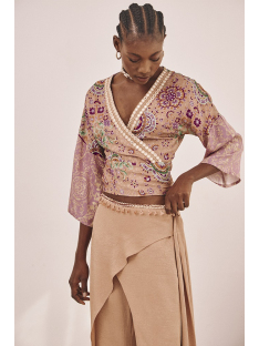 BLUSA MANGA 3/4 EST CRYZADA BORDADA