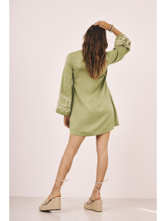 VESTIDO CORTO M/LARGA BORDADO