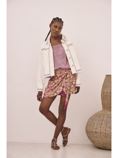 FALDA SHORT EST ANUDADA FLECOS