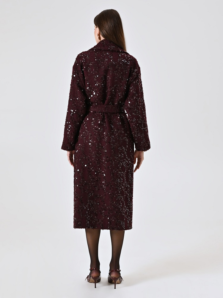 ABRIGO LARGO LENTEJUELAS