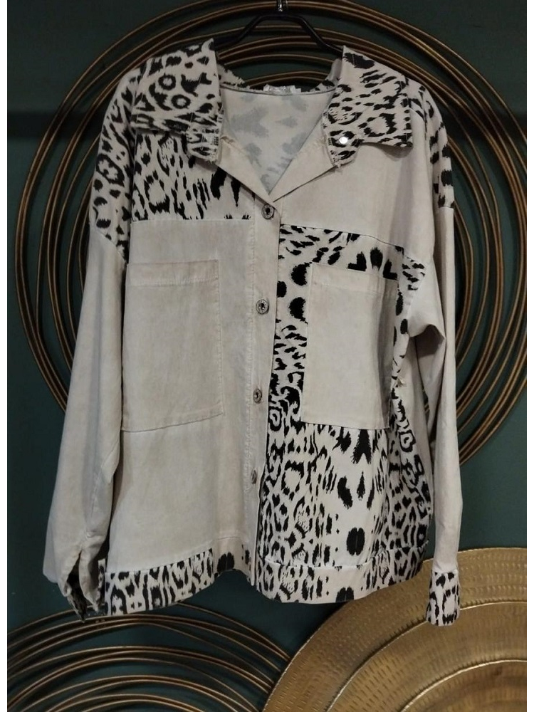 CHAQUETA ESTRELLA ANIMAL PRINT 2