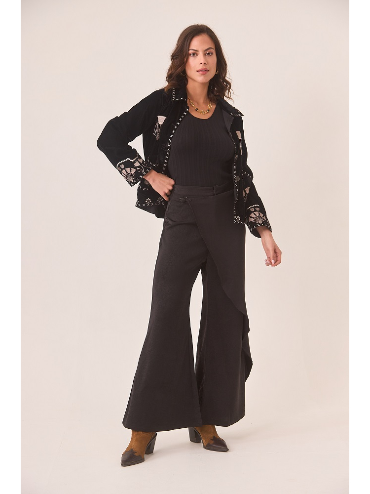 PANTALON FLUIDO EST PAREO CIERRE PASAMAN