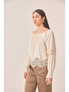 BLUSA VISCOSA MANGAS Y BAJOS GUIPUR