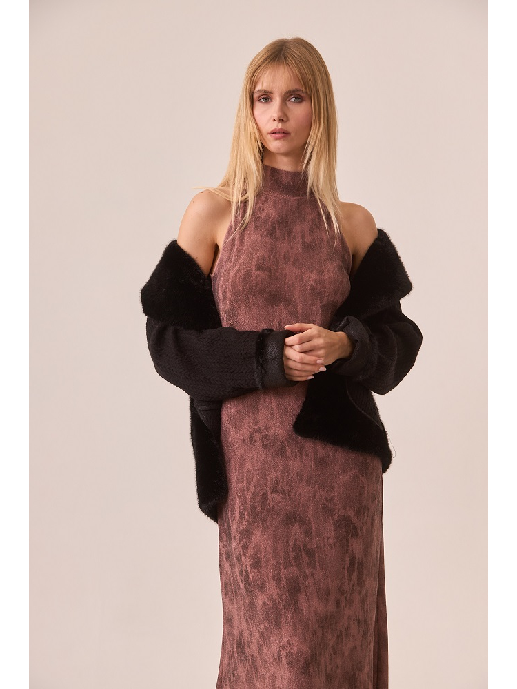 VESTIDO LARGO CLL HALTER LUREX