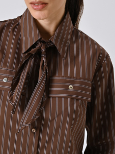 CAMISA RAYAS CON LAZO