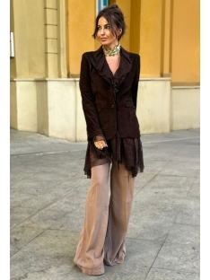 CHAQUETA PIEL ENCAJE