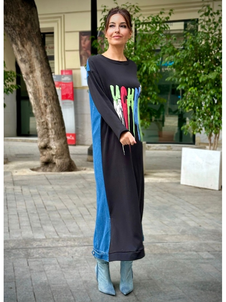 VESTIDO COMBI VAQUERO