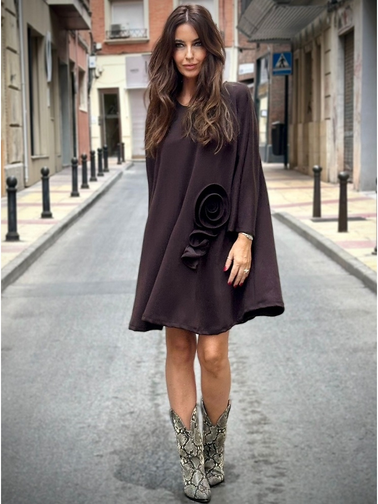 VESTIDO CORTO FLOR