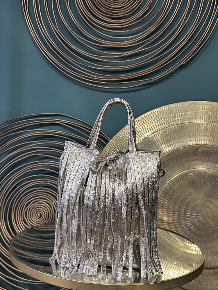 BOLSO PIEL FLECOS