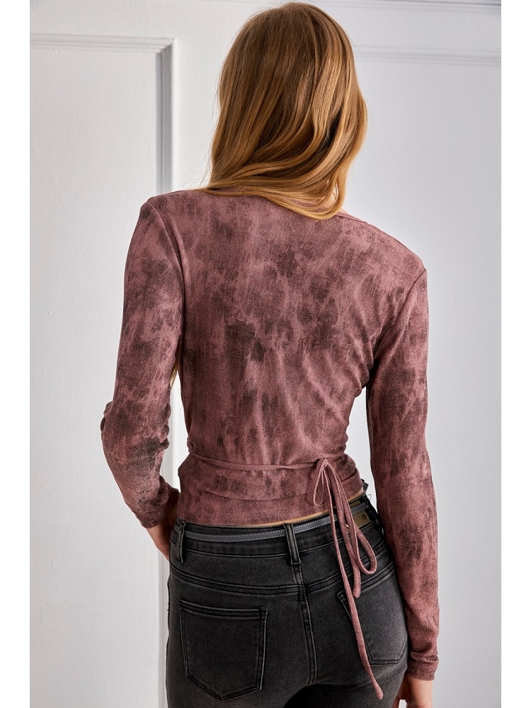 TOP CRUZADO BAILARINA EFECTO TIE DYE LUR