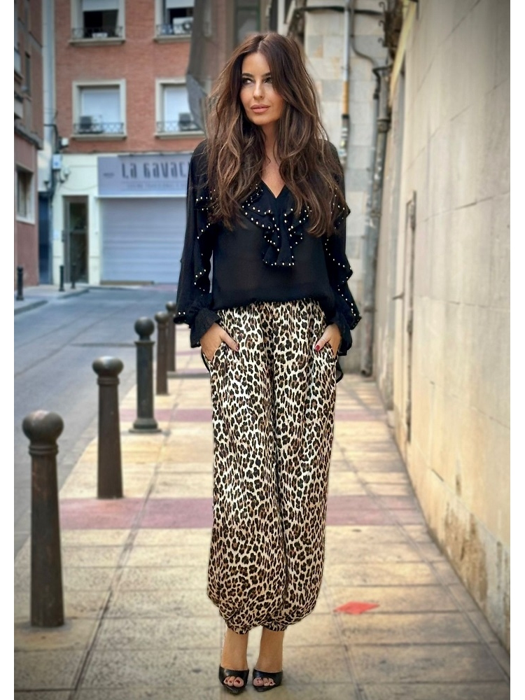 CAMISA VOLANTES BRILLANTES
