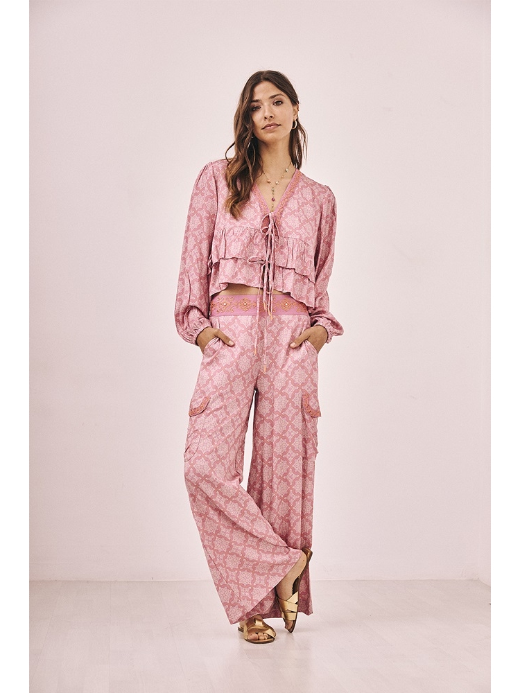 BLUSA M/LARGA EST BORDADA