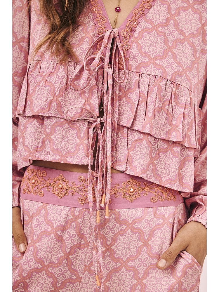 BLUSA M/LARGA EST BORDADA