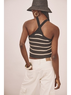 TOP PUNTO VISCOSA TIRANTES HALTER RAYADO
