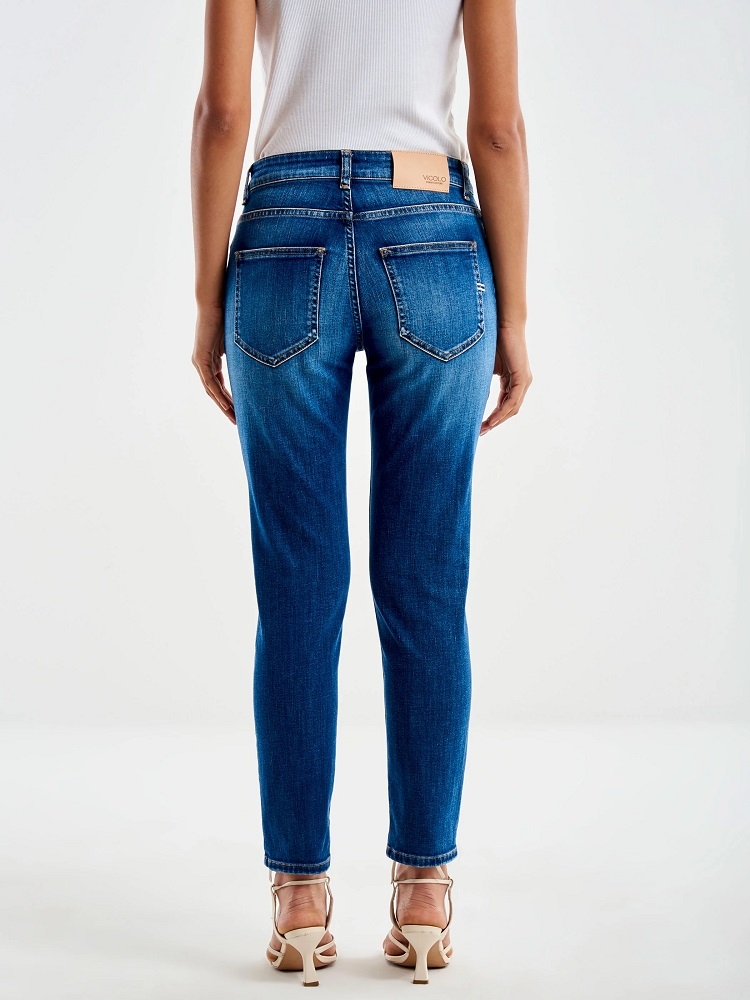 PANTALON VAQUERO CROPPED