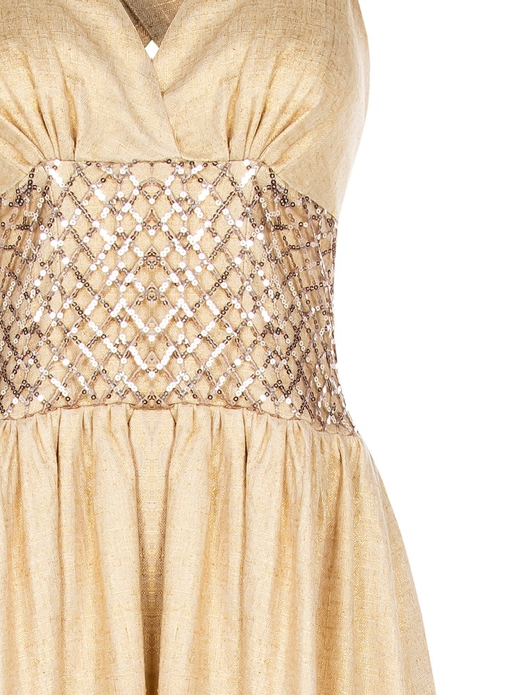 VESTIDO CINTURA FAJIN LENTEJUELAS