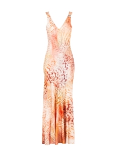 VESTIDO RASO LARGO TIRANTES ANIMALIER