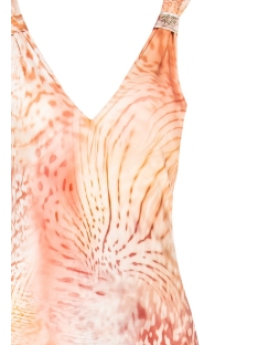 VESTIDO RASO LARGO TIRANTES ANIMALIER