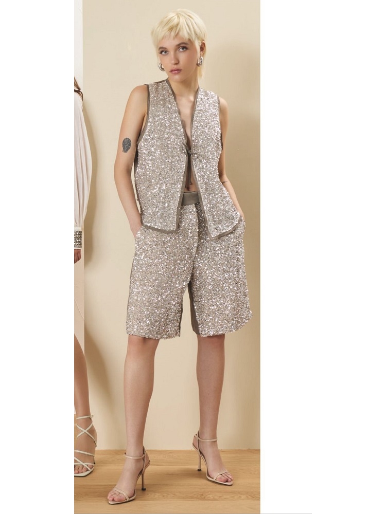 BERMUDA LINO LENTEJUELAS