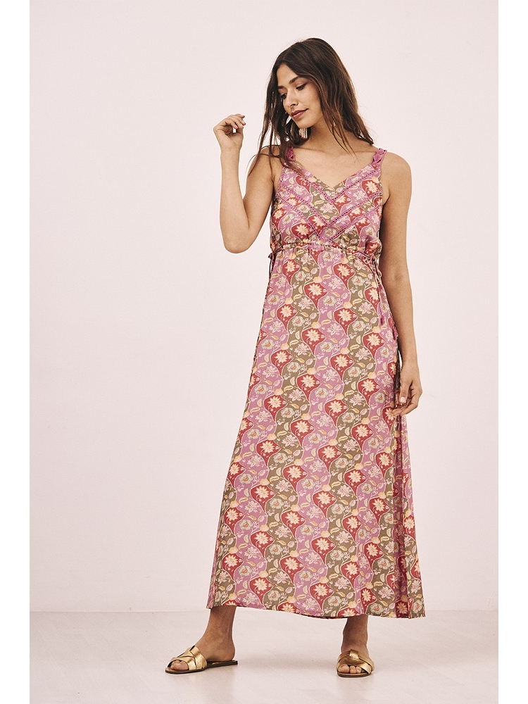 VESTIDO TIRANTES EST. CON BLONDAS
