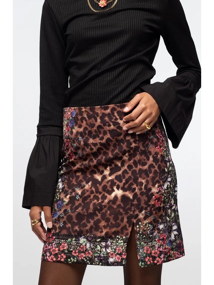 FALDA CORTA EST LEOPARDO