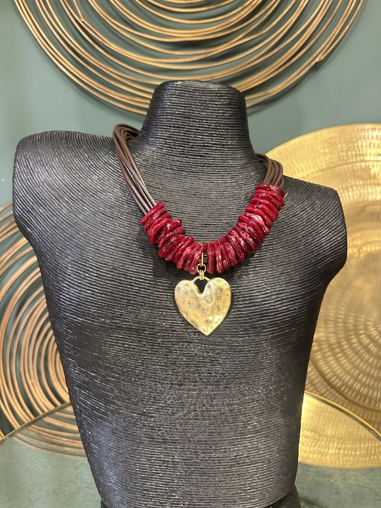 COLLAR CORAZON DORADO