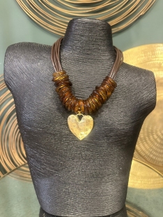 COLLAR CORAZON DORADO