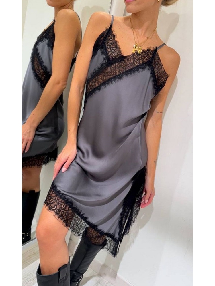 VESTIDO MINI DETALLES ENCAJE