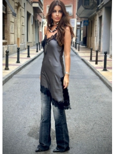 VESTIDO ENCAJE DETALLES MINI