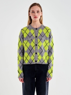 CHAQUETA PUNTO CUADROS