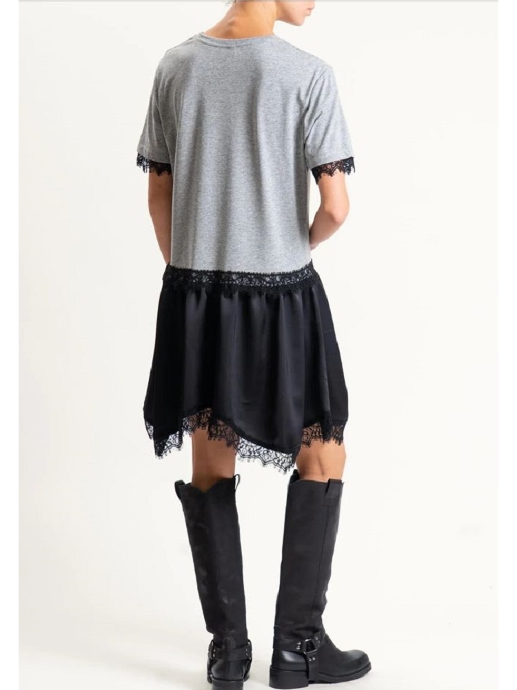 VESTIDO COMBI CAMISETA Y FALDA