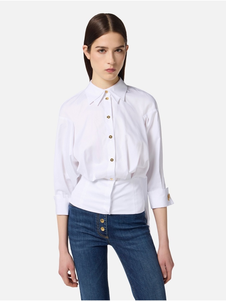 CAMISA POPELINA ALGODON JACQUARD 2